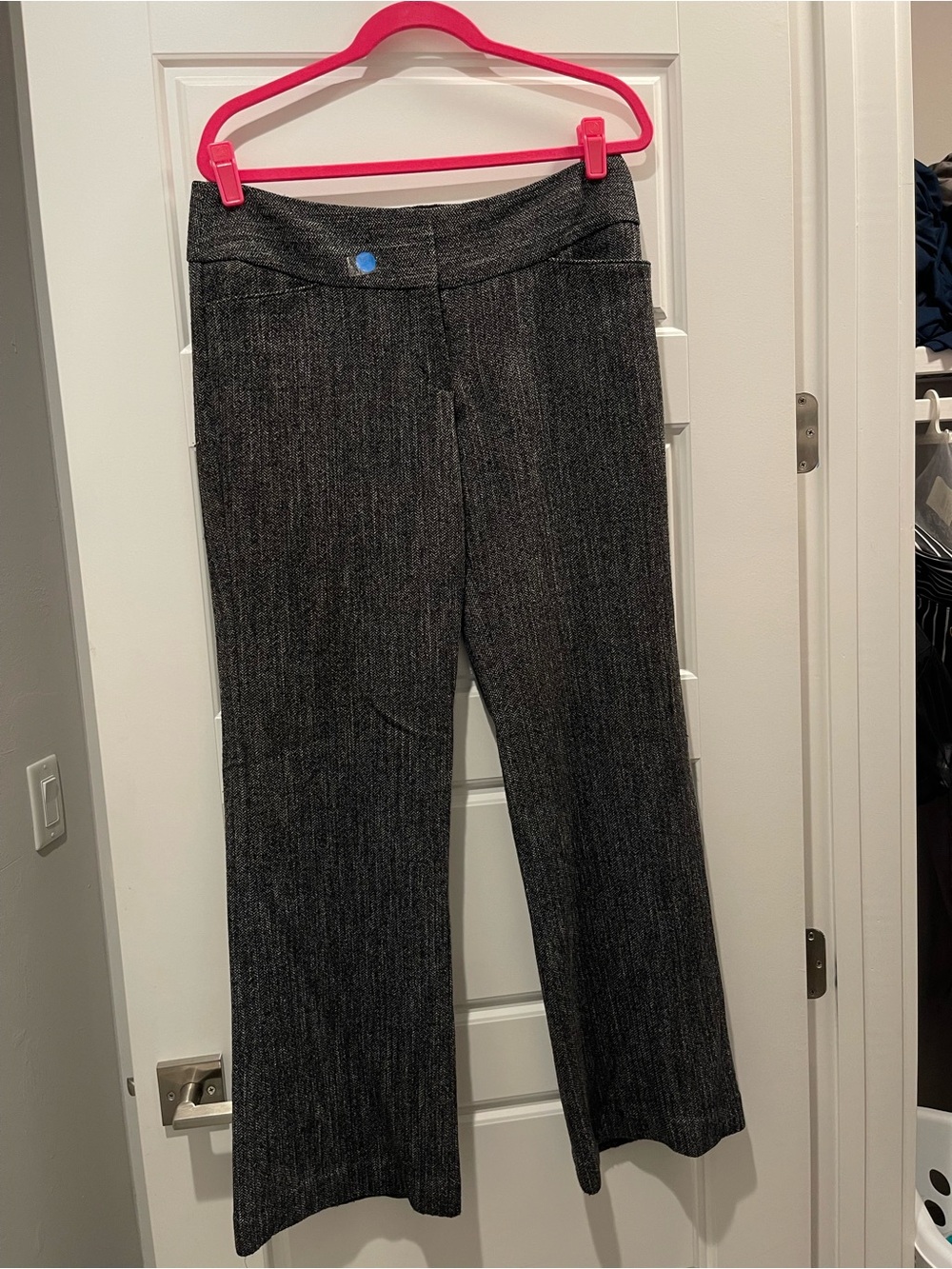 Express Women's Dark Charcoal Wide Leg Dress Pants